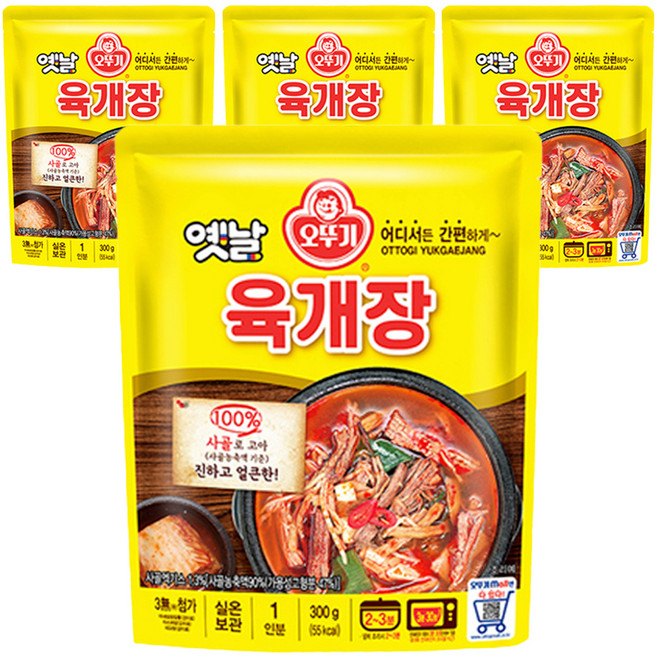 오뚜기옛날 육개장, 300g, 4개