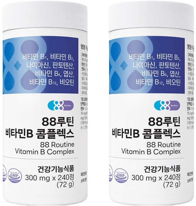 88루틴 비타민B 콤플렉스 72g, 2개, 240정