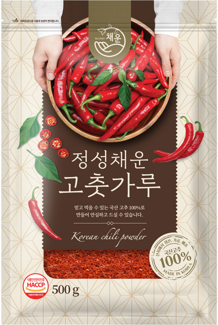 정성채운 국산 고춧가루 고운굵기 아주매운맛, 500g, 1개