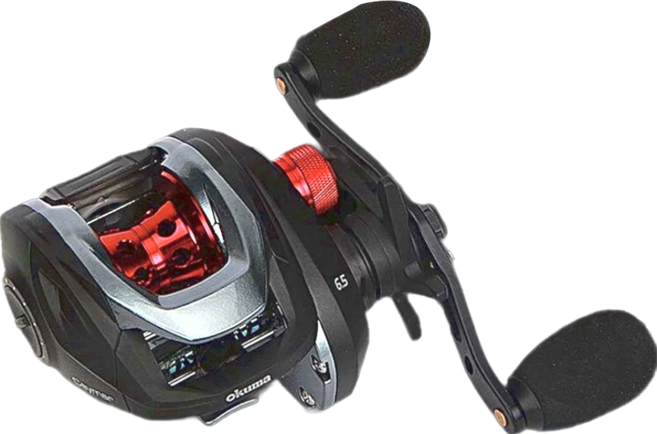 okuma 寶熊釣具 擬餌拋投捲線器 Low Profile, C100-A, Black