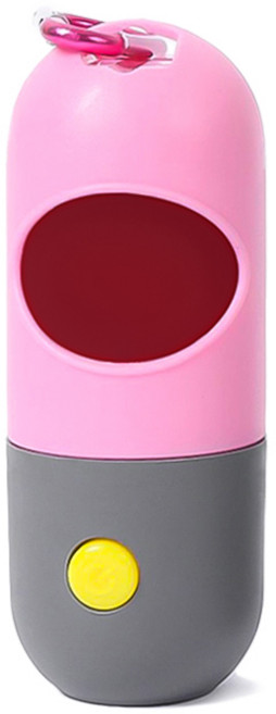 펫투비 LED 손전등 배변봉투 케이스, 핑크, 1개입, 1개