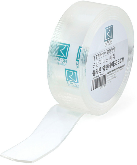 라온 초강력 나노 매직 실리콘 양면테이프 3m, 1개