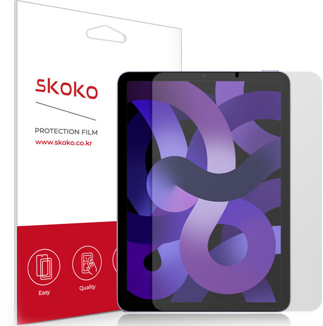 스코코 아이패드 지문방지 저반사 액정보호필름, 1개