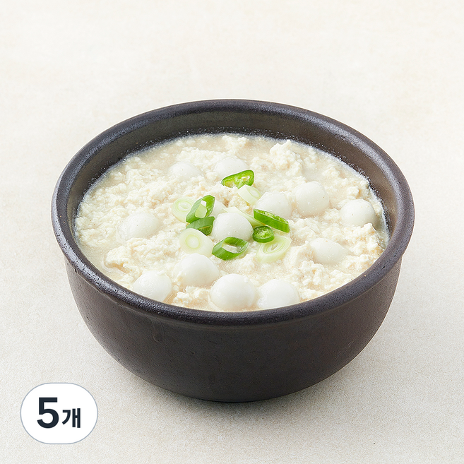 간편한식 들깨 순두부 2인분, 550g, 5개