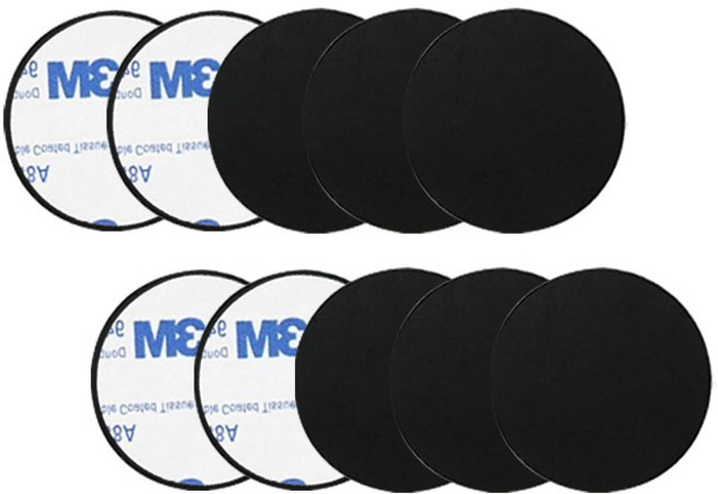 어반카 휴대폰 마그네틱 자석 스틸패치 원형 40 x 40 mm 10p, 1개, Black