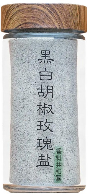 香料共和國 黑白胡椒玫瑰鹽, 80g, 1罐