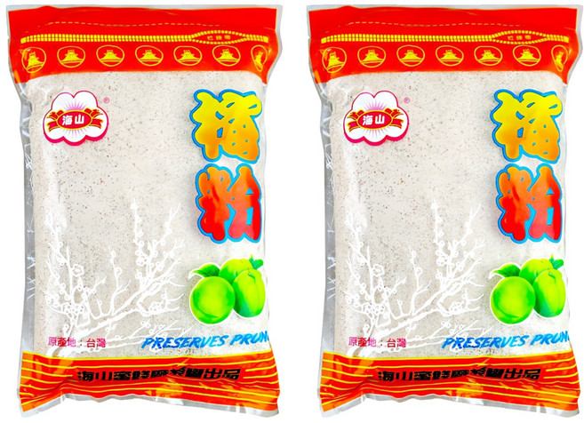 海山 本上白梅粉 拉鍊包, 2包, 600g