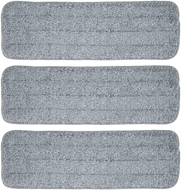 코멧 스프레이 밀대걸레 리필용 극세사 패드, 3개