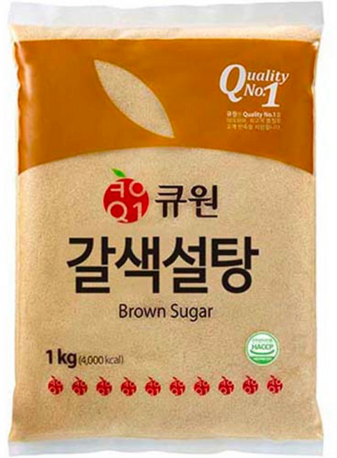 큐원 갈색설탕, 1kg, 1개