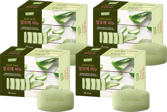 무궁화 타임 알로에 비누, 90g, 64개