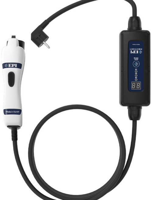 이피아이 휴대용 전기차 충전기 220V, 블랙