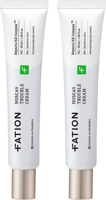 파티온 노스카나인 트러블 크림, 45ml, 2개