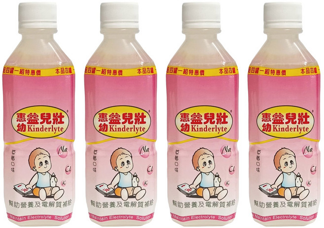 Hwei Yow 惠幼 益而壯 電解質水 草莓口味, 360ml, 4瓶