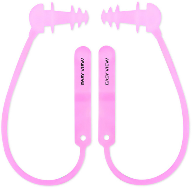 이지뷰 실리콘 코드 귀마개, 핑크, 1세트