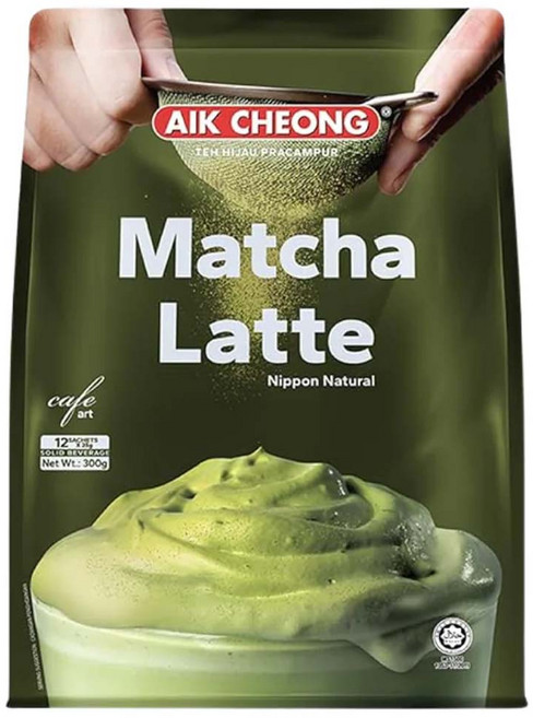 AIK CHEONG 益昌 南洋風文藝館 清香抹茶, 25g, 12包, 1袋