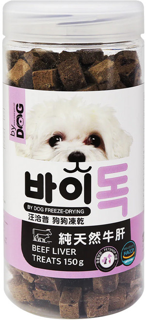 by DOG 狗狗凍乾零食, 150g, 1罐, 純天然牛肝