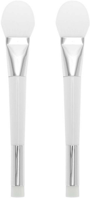 小麥購物 雙頭潔顏矽膠面膜刷 L435, 顏色隨機, 2支