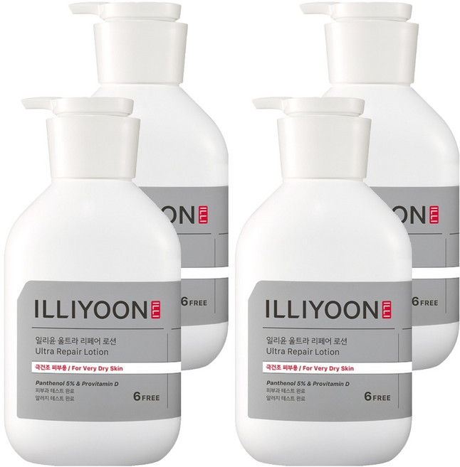 ILLIYOON 一理潤 極效修護身體乳液, 528ml, 4個