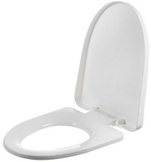 코멧 상부체결 풀커버 무소음 변기커버, 화이트, 1개