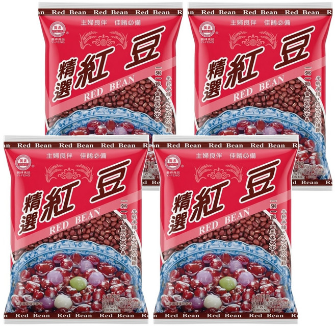 義峰食品 紅豆, 350g, 4包