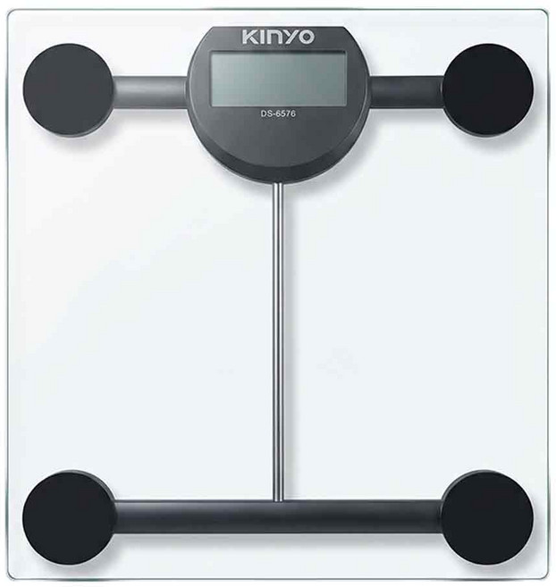 Kinyo 晶透電子體重計, DS-6576, 1個, 透明
