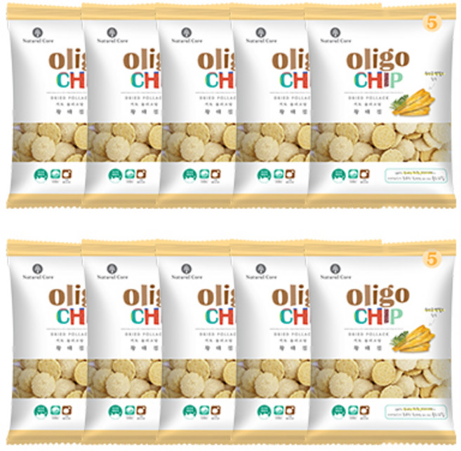 네츄럴코어 강아지 올리고칩 간식, 황태, 45g, 10개