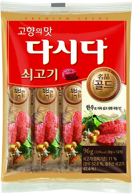 다시다 골드 쇠고기, 96g, 1개 - 쿠팡