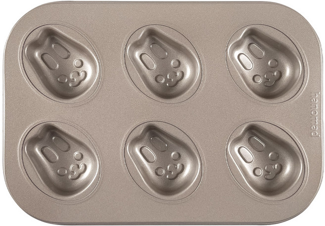 아노마드 토끼 모양 마들렌틀 6구 골드, 1개