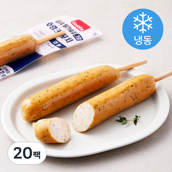굽네 닭가슴살 그릴 후랑크 꼬치 마늘 (냉동), 70g, 1개입, 20개