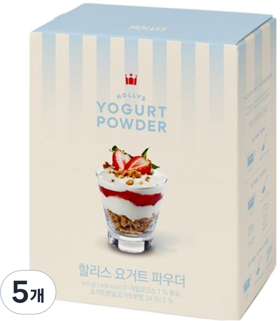 HOLLYS 優格粉, 400g, 1入, 5個