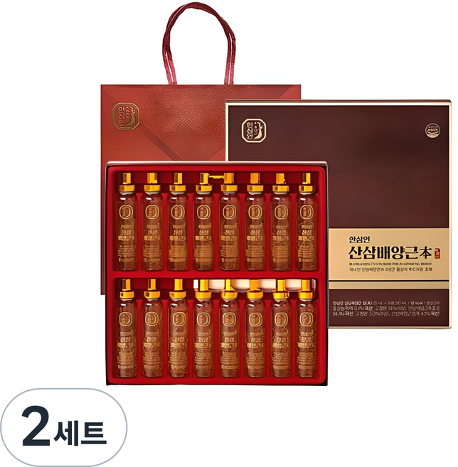 한삼인 산삼배양근본 + 쇼핑백 세트, 320ml, 2세트