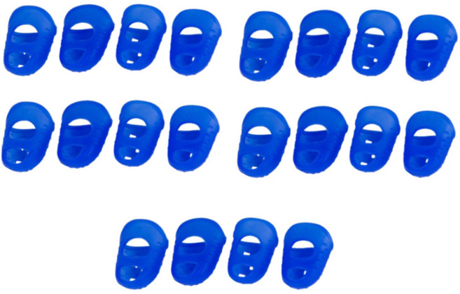 탑피아 간편한 기타 연주 실리콘 골무 새끼손가락 네이비, 20개