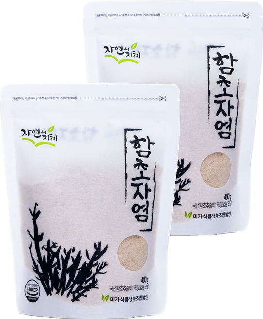 자연의지혜 함초자염, 400g, 2개