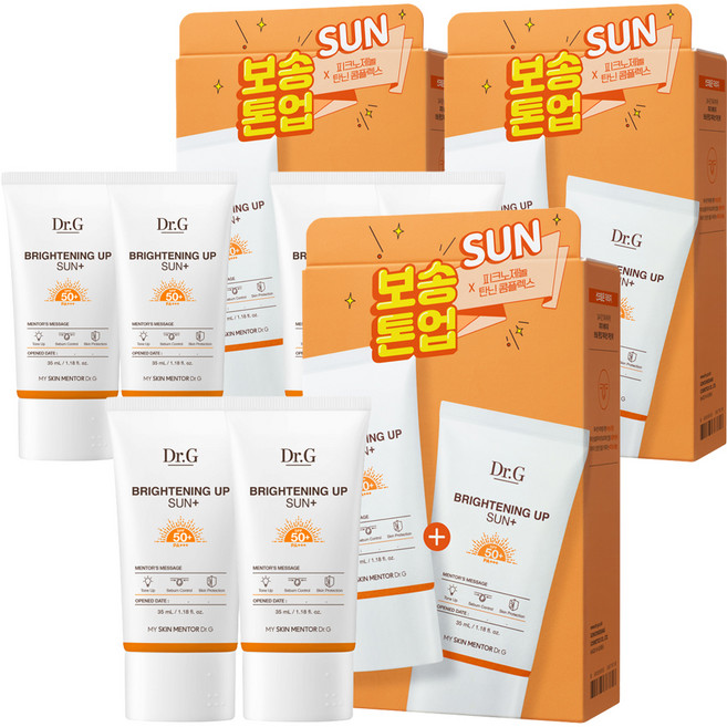 닥터지 브라이트닝 업 선 플러스 선크림 SPF50+ PA+++, 35ml, 6개