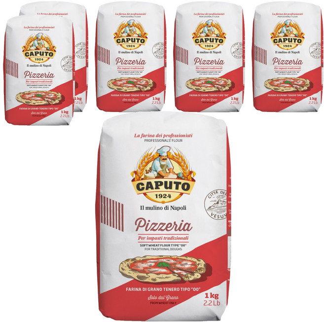 카푸토1924 피제리아 Tipo 00 밀가루, 1kg, 6개