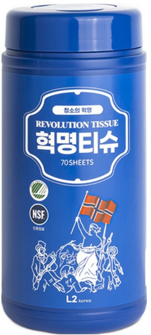 혁명티슈 데일리 아이디어 멀티클리너 세정티슈 70매, 1개