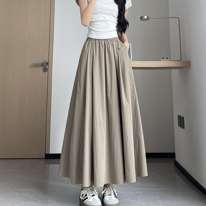 LUNA GIRL 女款 Richi Lera A字鬆緊帶裙 L26SMSK043006