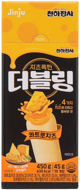 더블링 천하장사 콰트로치즈 소세지, 450g, 1개