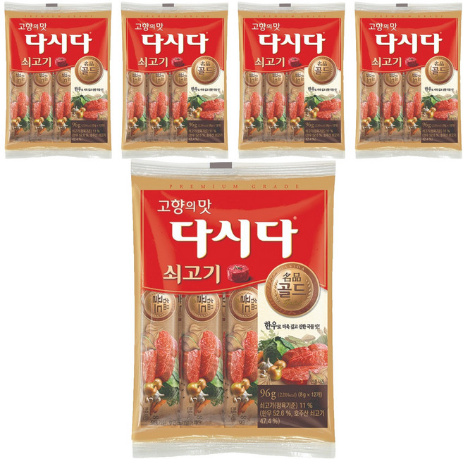 다시다 골드 쇠고기, 96g, 5개