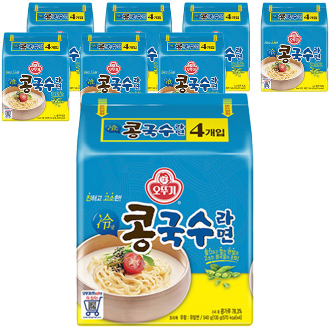 오뚜기 콩국수 라면, 135g, 8개