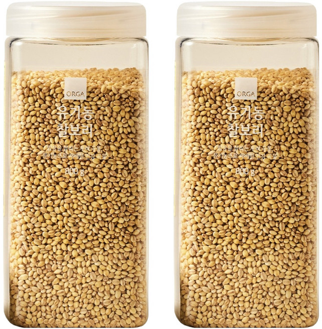 올가홀푸드 유기농 찰보리, 800g, 2개