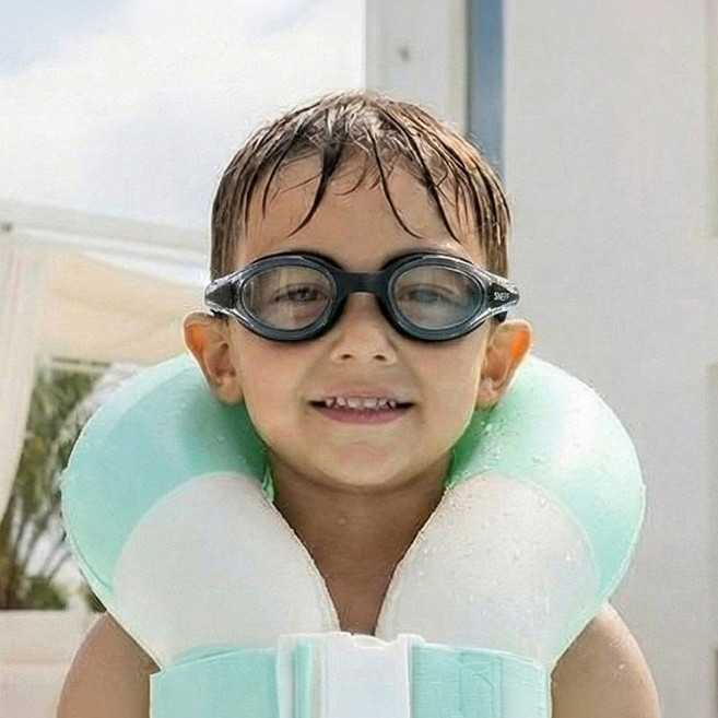 스네프 루미 어린이 수경 귀마개 전용케이스, 블랙(수경), 1개