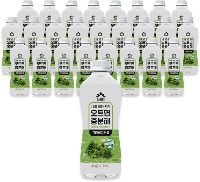 심플잇 오트면충분해 그린베지터블, 40g, 24개 - 쿠팡