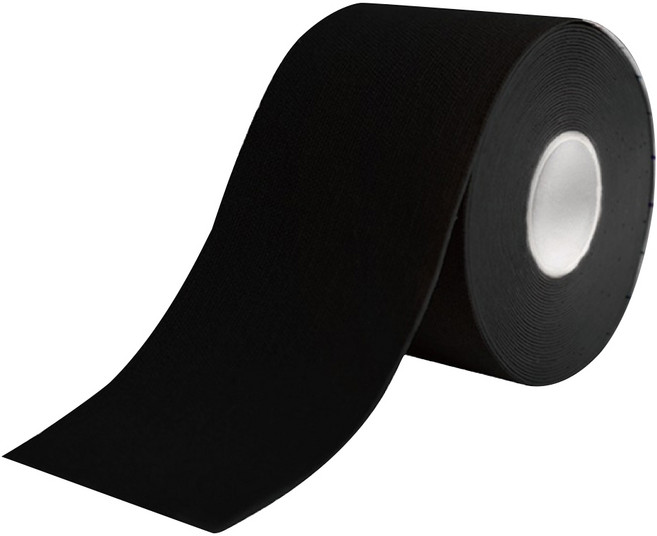 Flowers 花芊 Kinesiology tape 肌肉運動膠帶 黑色, 1捲, 1入