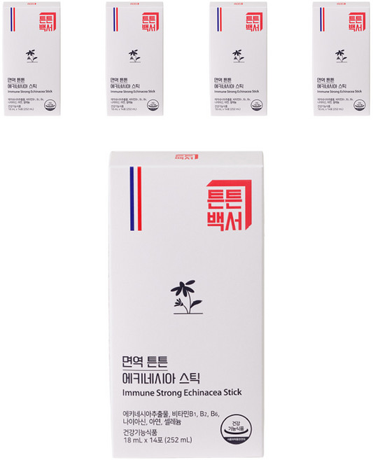 NUON 면역 튼튼 에키네시아 스틱, 5박스, 14회분