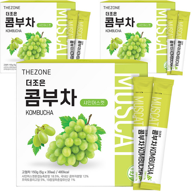 더존건강 더조은 콤부차 샤인머스켓, 5g, 30개입, 3개