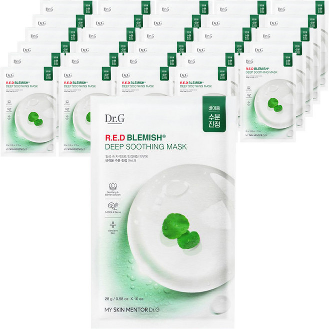 닥터지 레드 블레미쉬 딥 수딩 마스크, 10개입, 3개