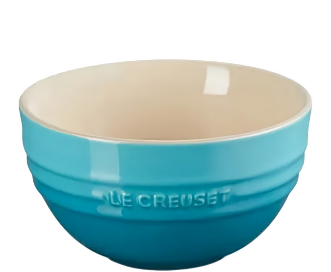 LE CREUSET 韓式飯碗 360g 350ml, 加勒比海藍, 1個