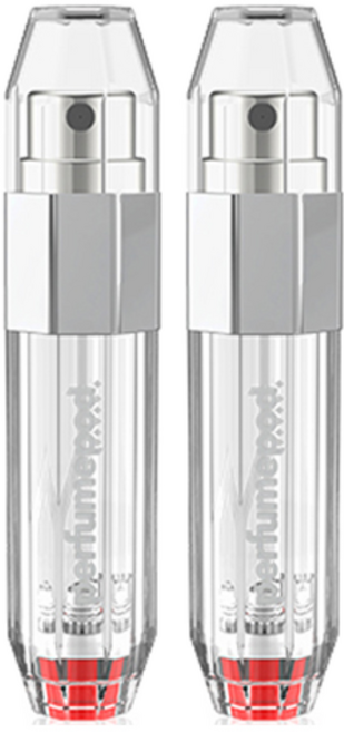 트라발로 퍼퓸팟 크리스탈 펌핑식 충전 휴대용 향수공병 5ml, 실버, 2개