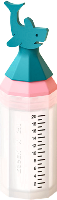 이크 실리콘 투약병 검정눈금 20cc 상어 일반형, 1개